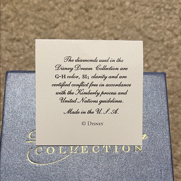 Disney Dream Collection- 14k Gold Diamond Studded Earrings.